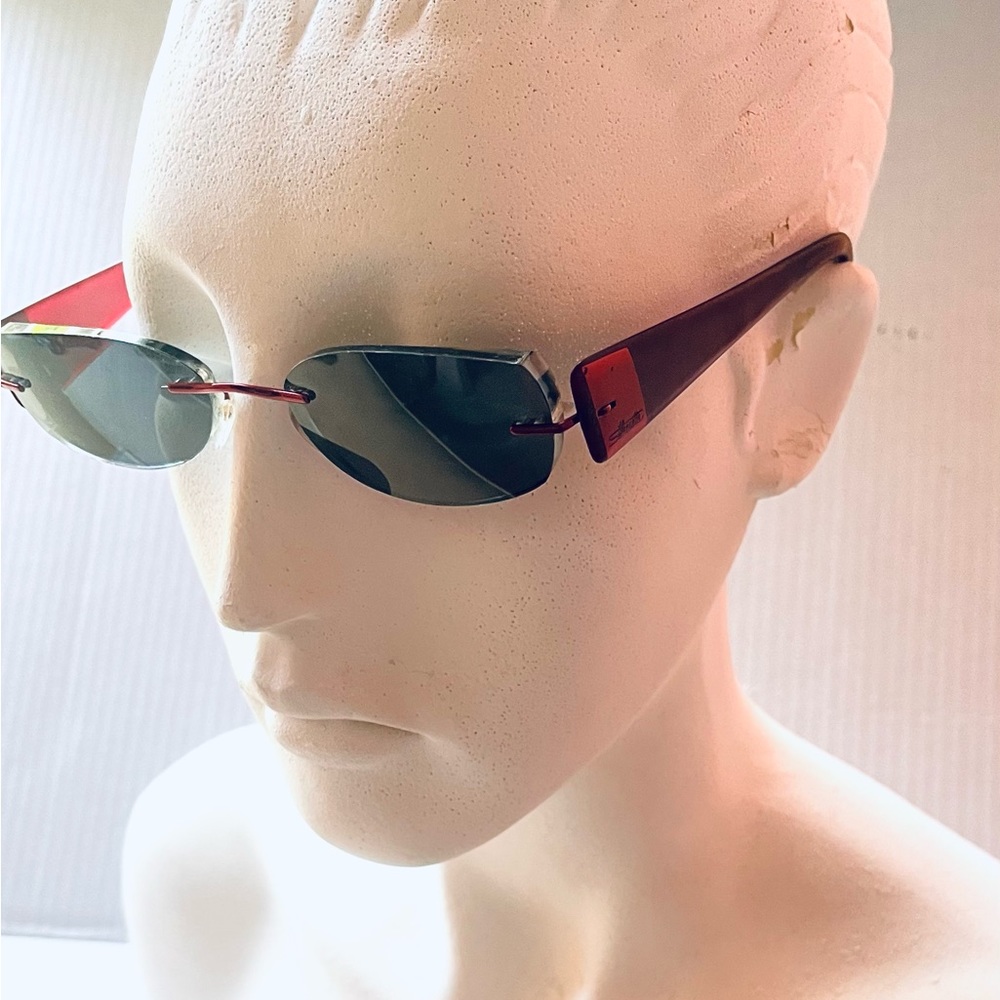 Silhouette Tiranium Chassis Burgundy Red Rimless Frames